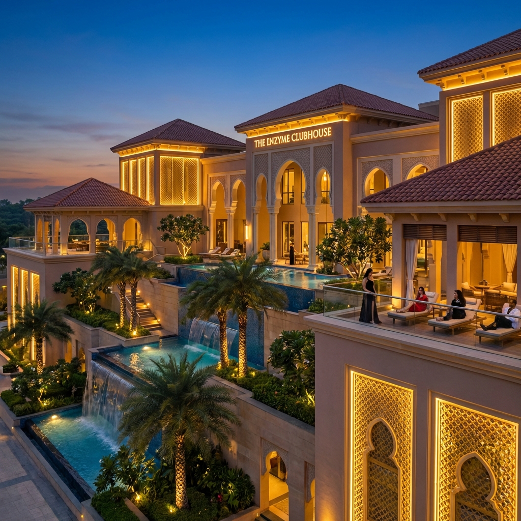 40,000 sqft Elite Clubhouse at One Goa designed by Enzyme Spain